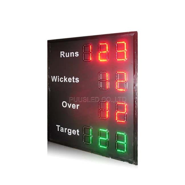 Cricket score record board LED digital hockey scoreboard Wireless control indoor or outdoor cricket scoreboard
