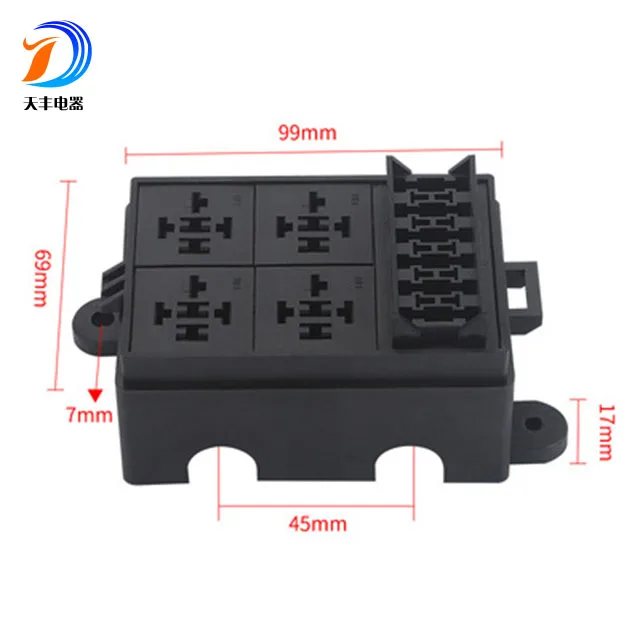 6-way плавкий предохранитель реле блок 12v 32v постоянного