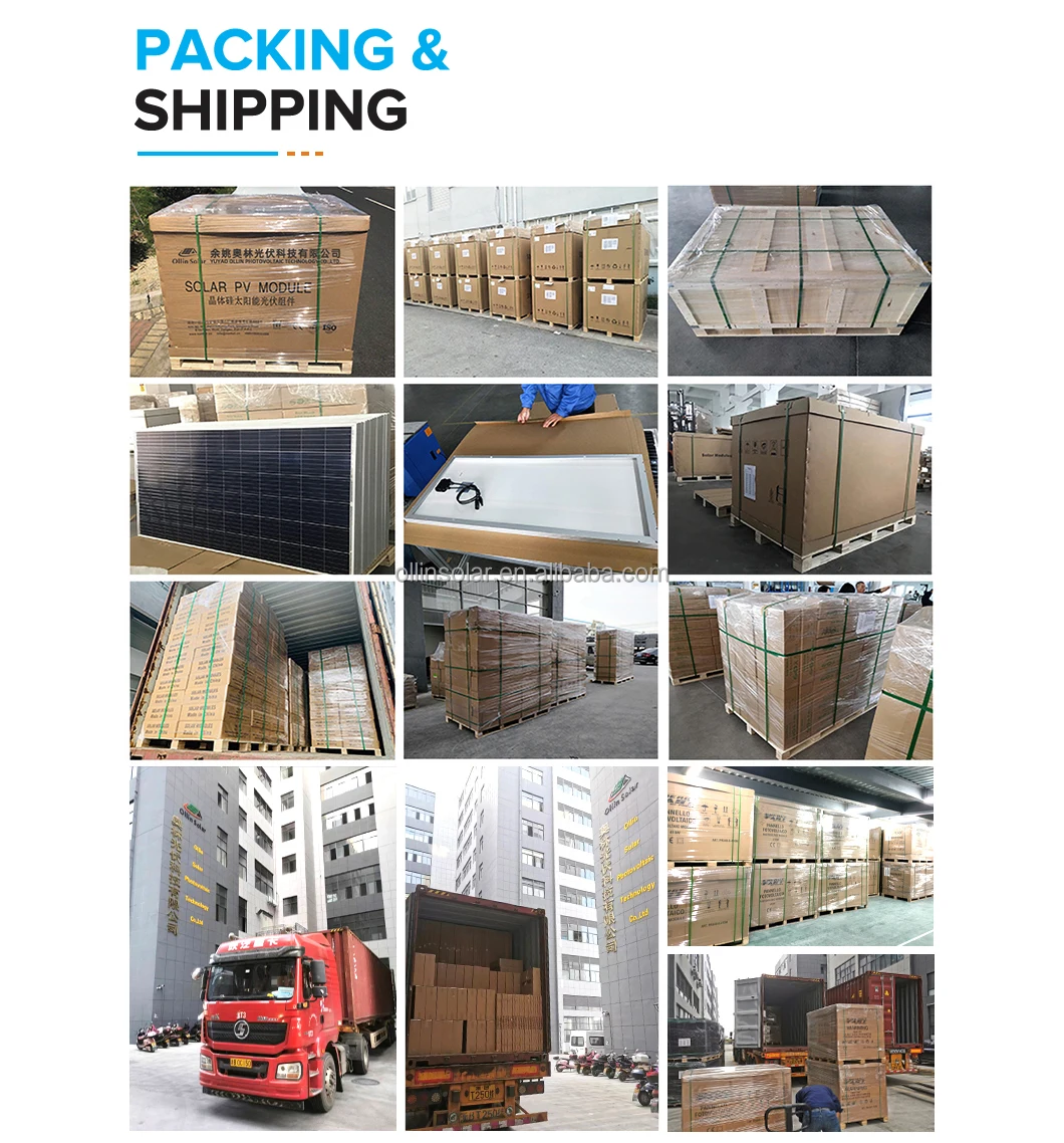 390W 400W 410W Ollin Solar Half Cell Monocrystalline Multi Busbar Solar Cell Solar Panel