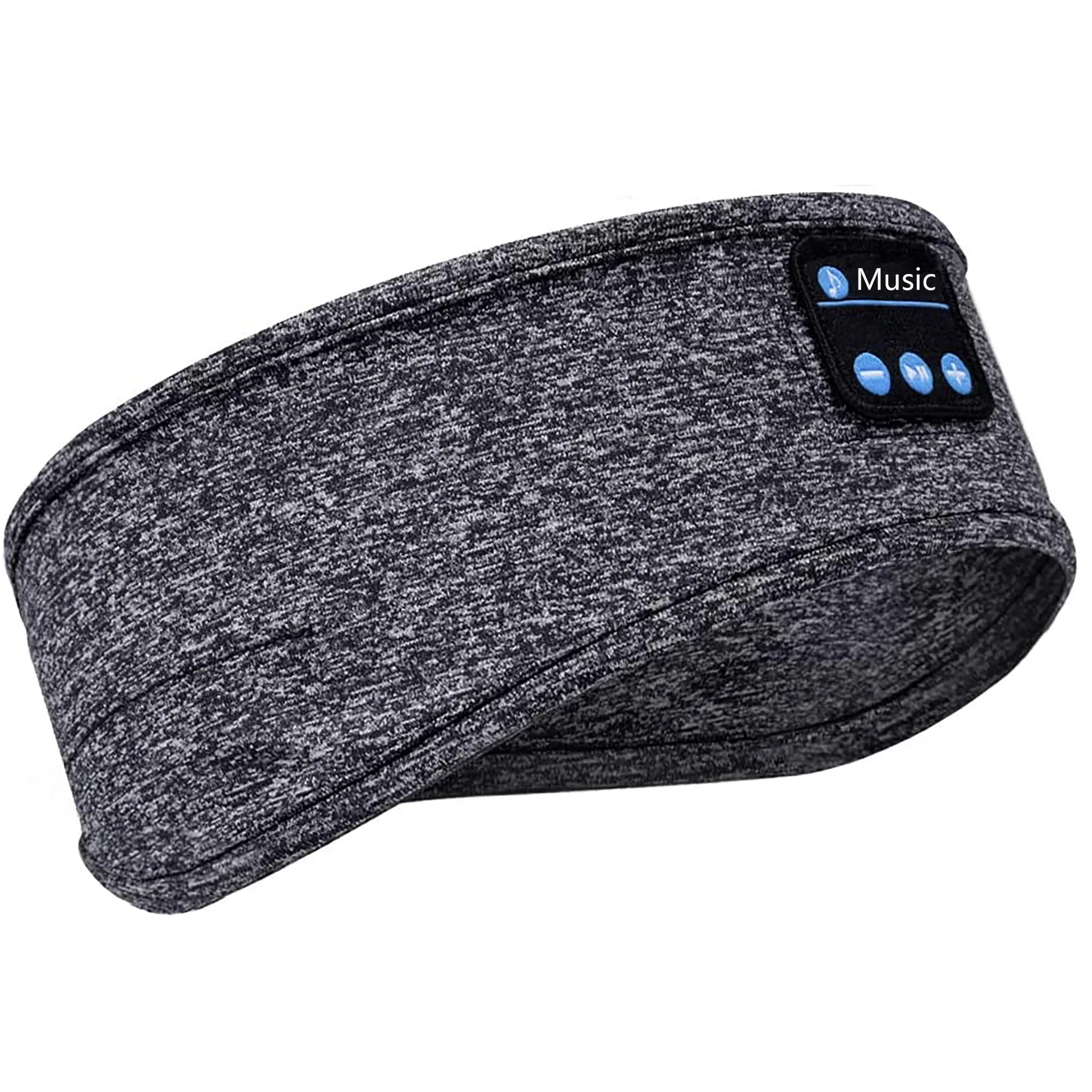 Running Sports Music Headwear Eye Mask Blue Wireless Sleeping Headphone Headband with Mic Sleep Band Masker Headphones For Women