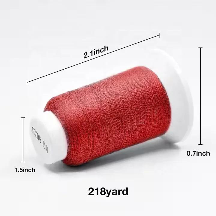 Wholesale Polyester 12 Colors Thread Set Reflective Embroidery Thread for Metallic Embroidery Thread Sets DIY Hand Woven