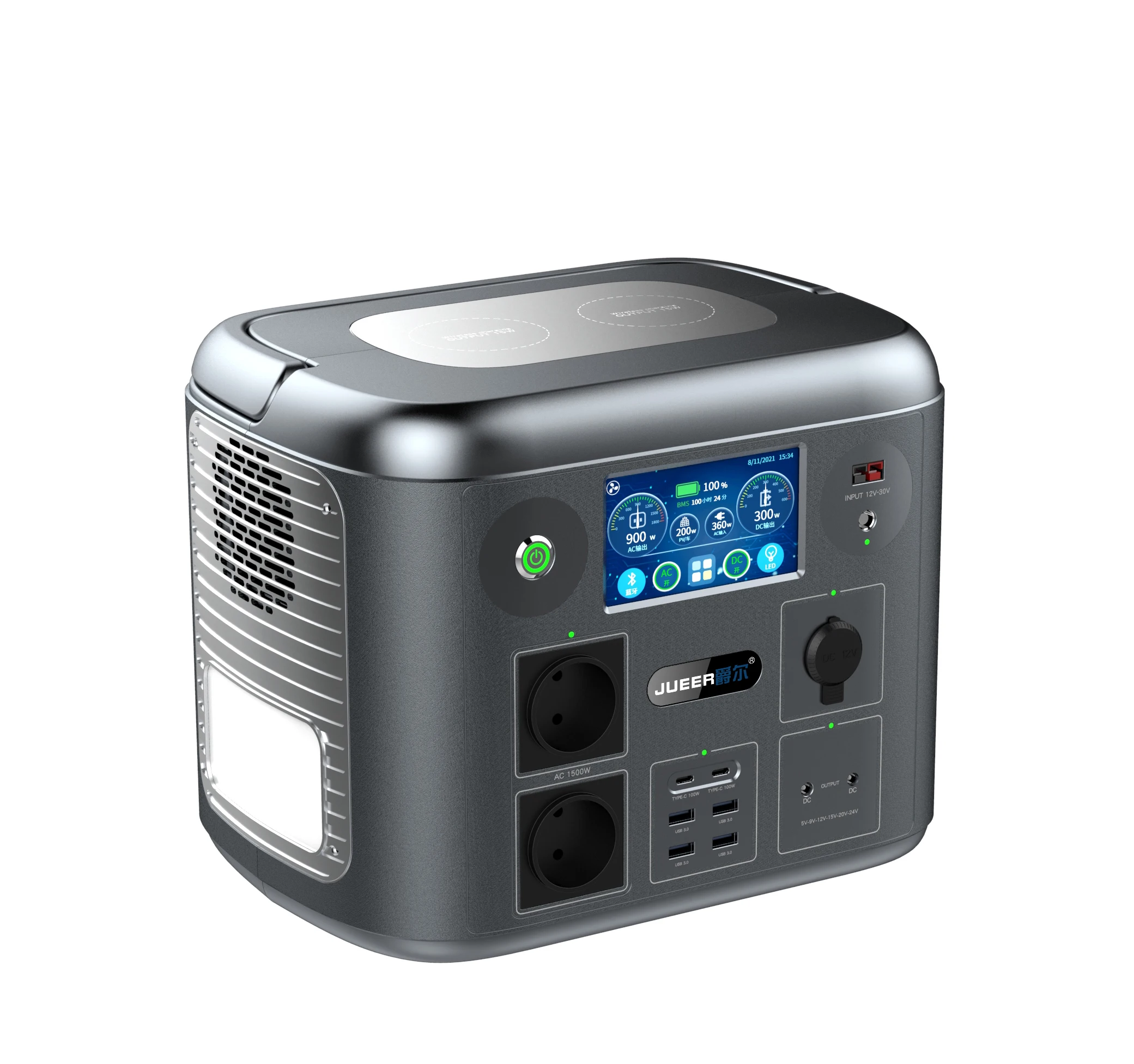 LiFEPO4 Battery Pass Through Charging outdoor energy storage battery 1280Wh