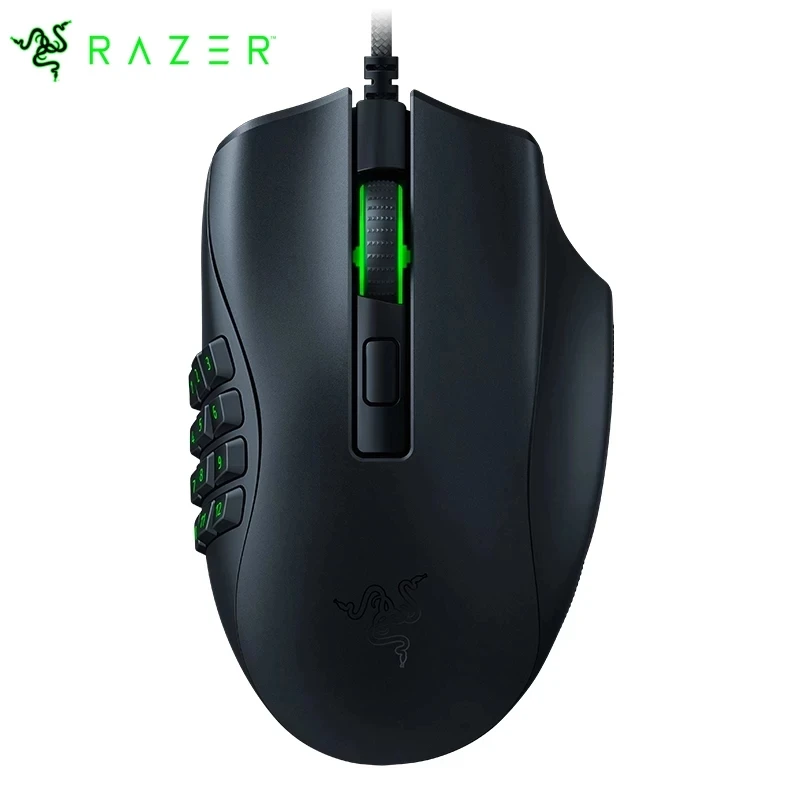Razer Naga X Wired MMO Gaming Mouse: 18K DPI Optical Sensor - 2nd-gen Razer Optical Switch - RGB Lighting - 16 Buttons