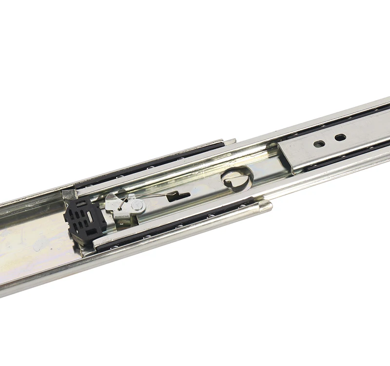 76mm Cabinet Track Heavy Duty 225KG/500BLB Furniture Rail Full Extension Drawer Guide Heavy Duty Drawer Slide With Lock