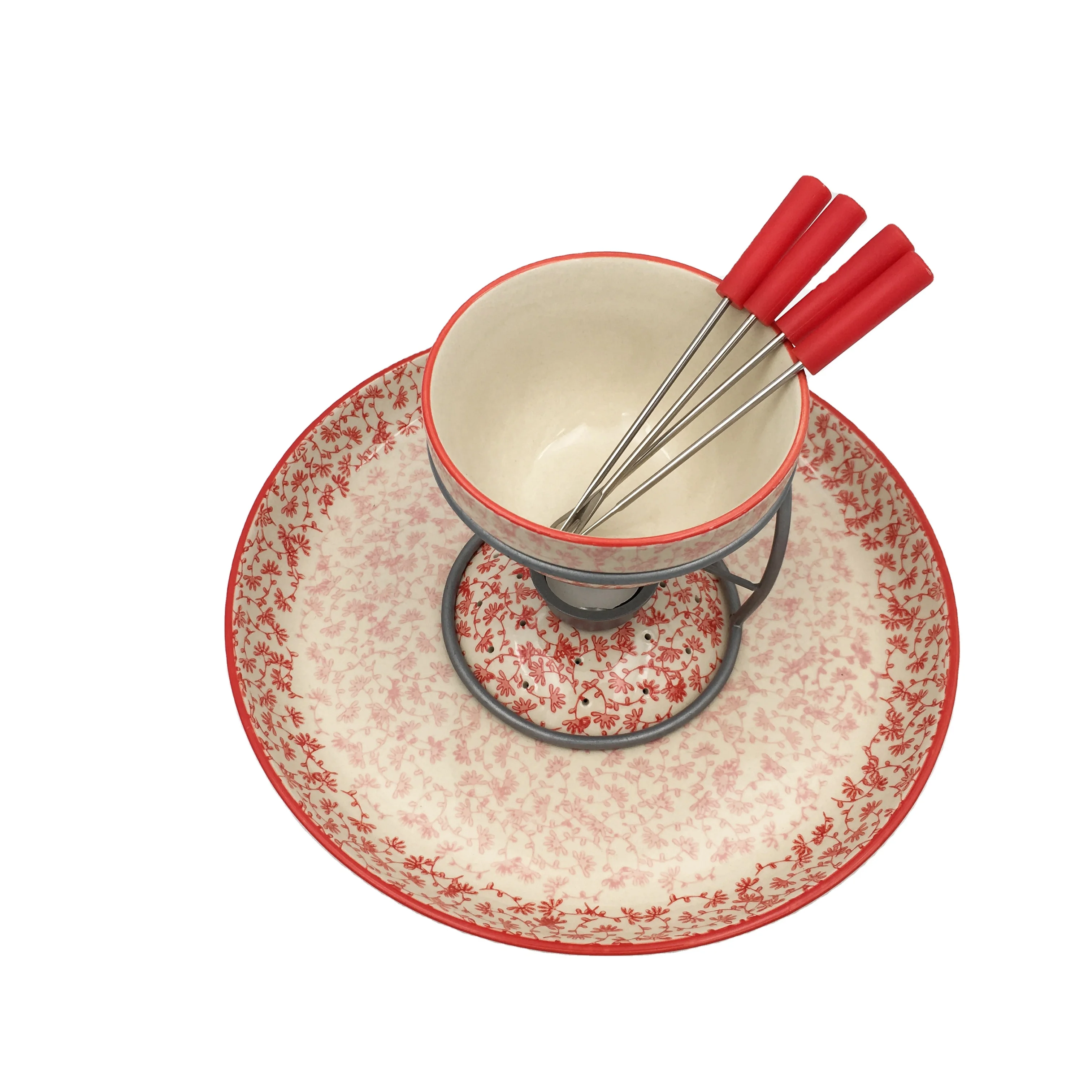 
Unique handmade ceramic chocolate melting pot 