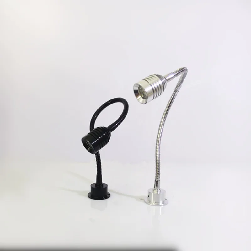 1w 3w flexible tube led wall spot light showcase Cabinet Light jewelry counter spot light 200mm 400mm