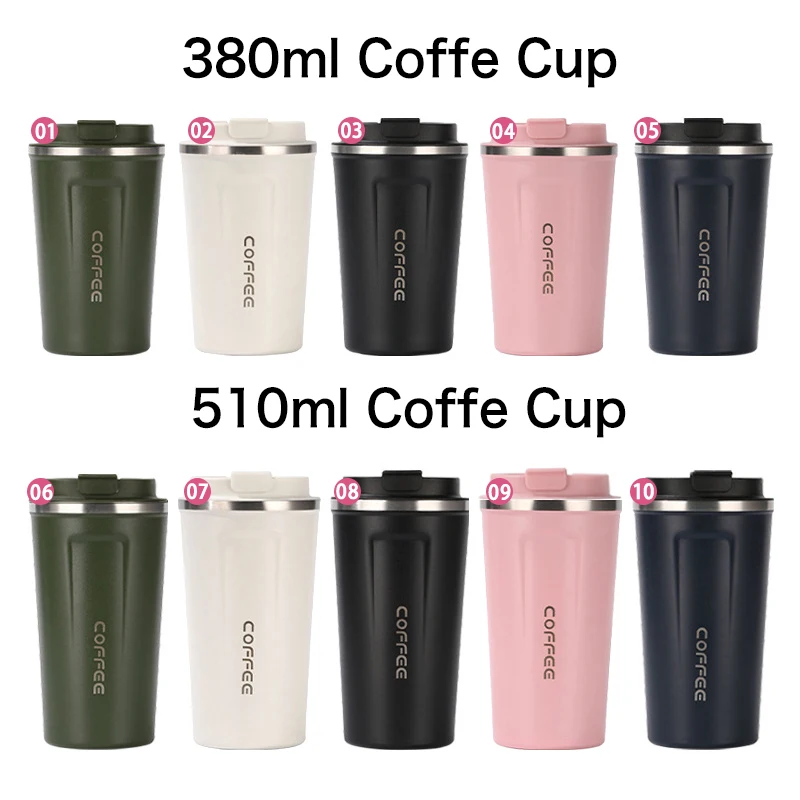 380/510ml Custom Logo Smart Vacuum Mug coffee Double Wall Travel Tumbler Cups Thermos 380ml coffee mug