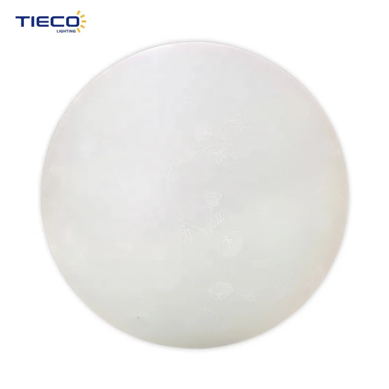 Высококачественные круглые современные светодиодные потолочные светильники из ПВХ 36 Вт 480 мм большого размера для гостиной