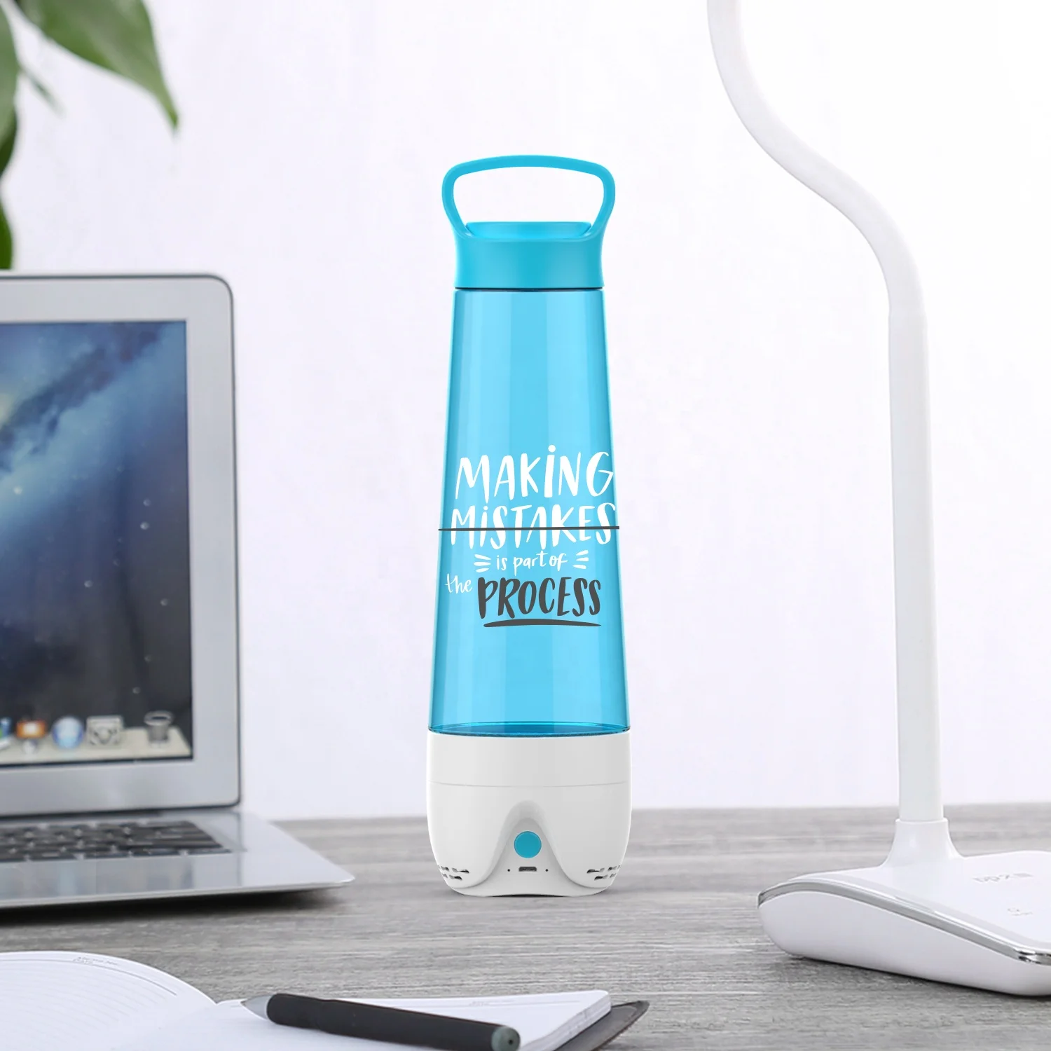 Outdoor Bluetooth Speaker Water Bottle 25oz Tritan Smart Portable Camping Water Cup with Music Playback