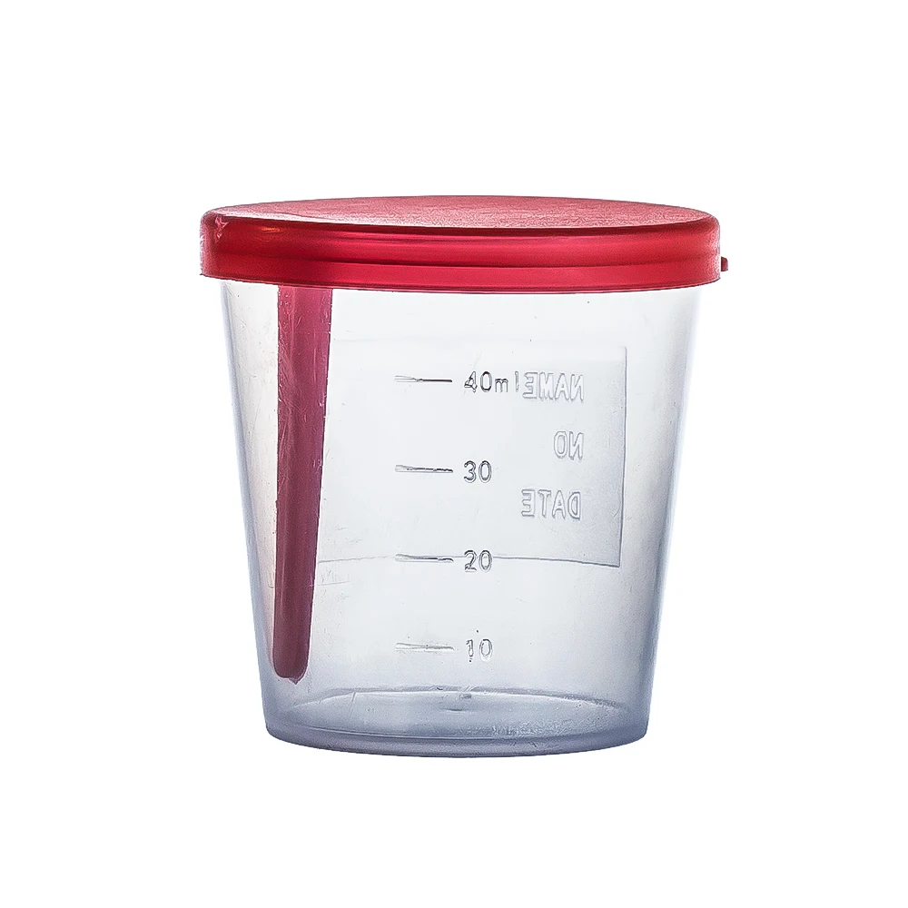 Disposable urine and stool sterile specimen container sample cup
