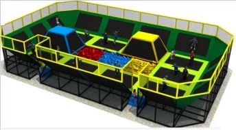 Rectangle trampoline tent cama elastica trampoline water trampoline