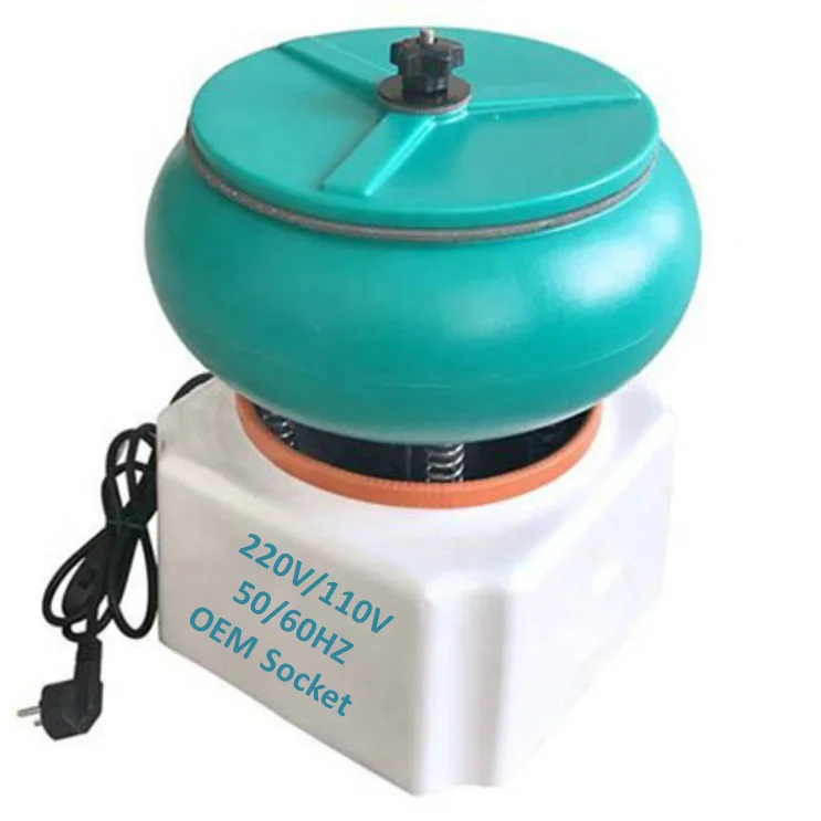 Vibratory tumbler desktop 5 liter jewelry vibratory tumbler polishing plastic vibratory tumbler bowl