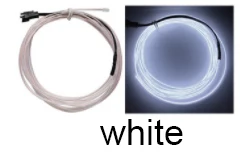 2.3mm 5 meter EL wire Neon rope craft light strip low price cuttable Interior decoration atmosphere light for car using