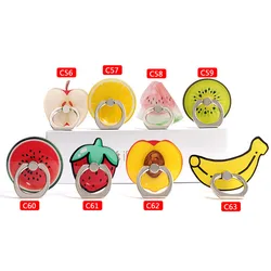 Custom Design Colorful Fruits Style Acrylic Ring Phone Holder