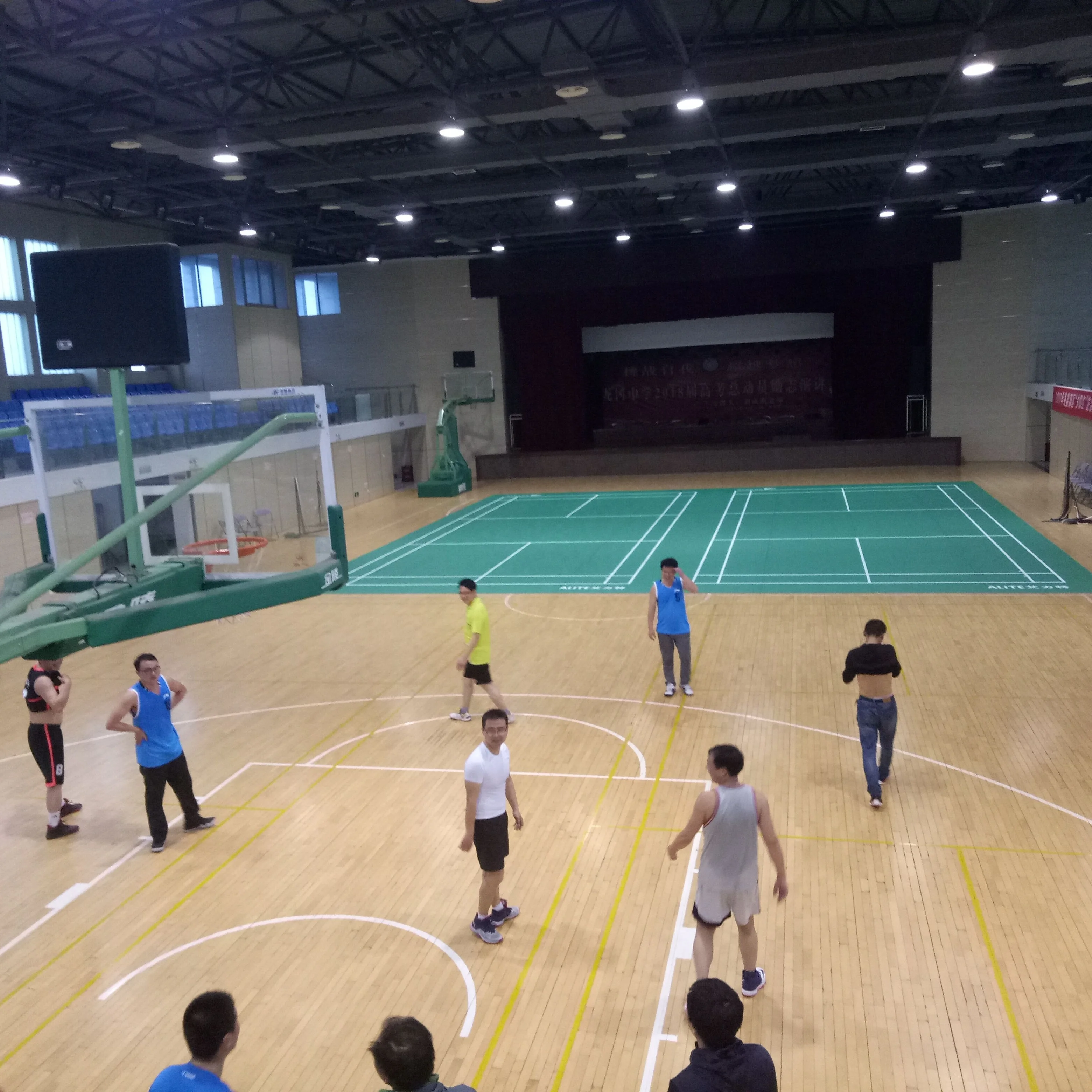 6.0mm PVC indoor maple sport floor for gym basketball court