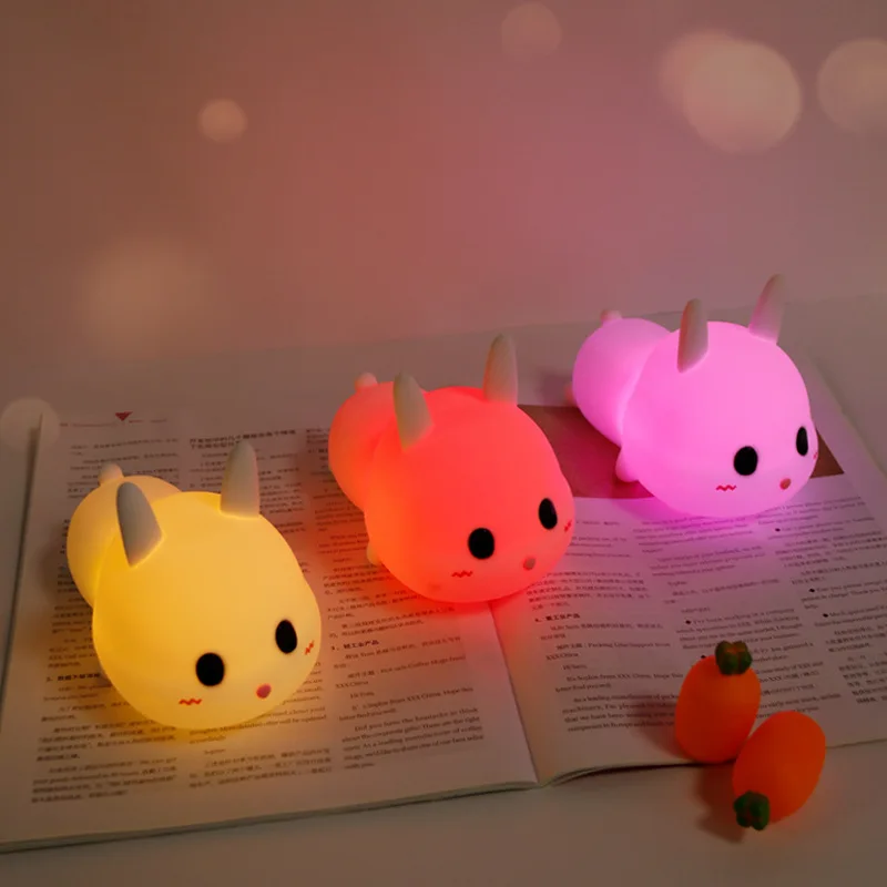 Vofull Dimmable Wireless Sensor Romantic Gift Small Anime Cartoon Baby Silicone Rechargeable Night Light