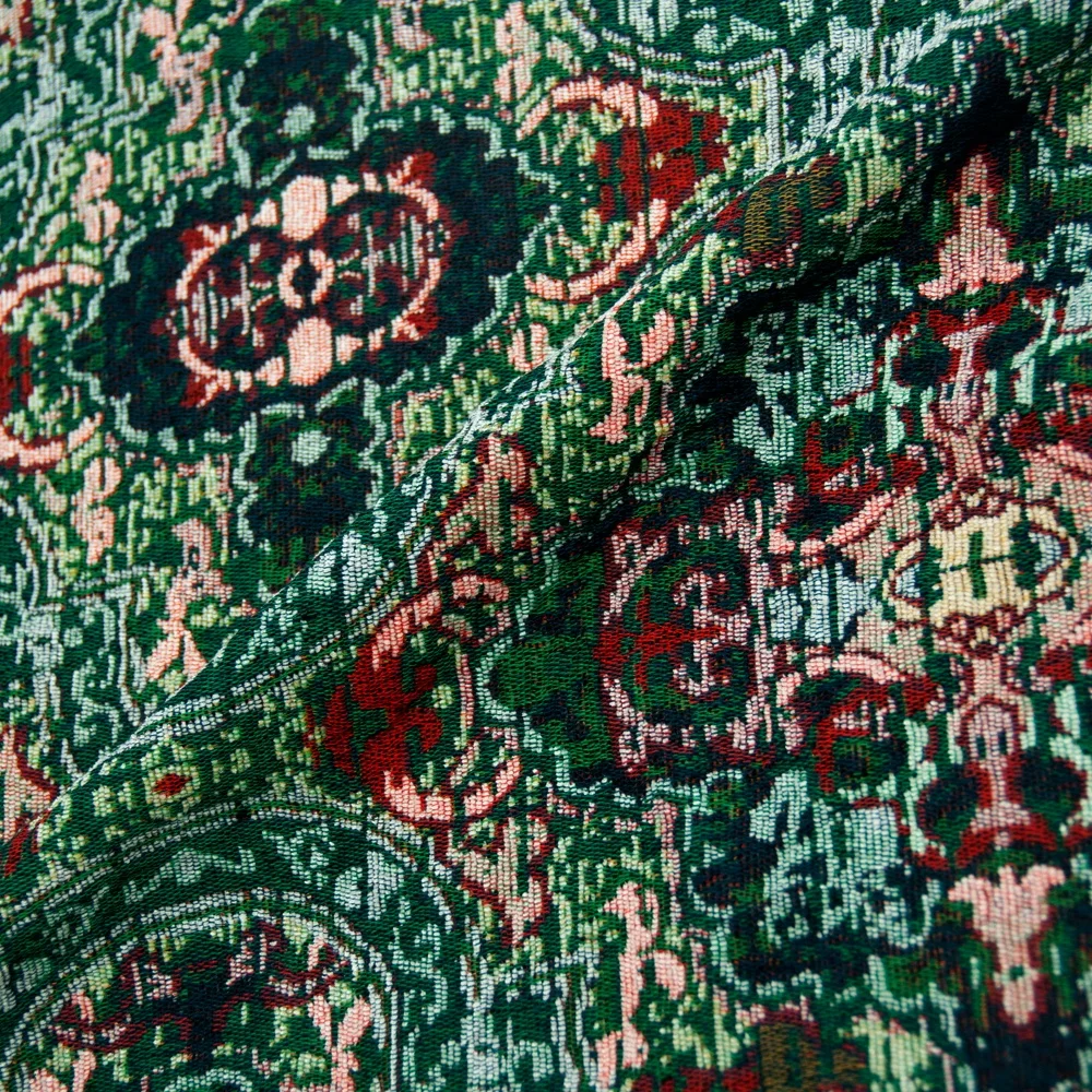 JinDian brand Custom Home Decor Upholstery Woven Textile Texture Sofa Fabric Floral Woven Jacquard Fabrics