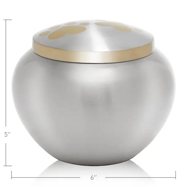 Wholesale Pet Memorial Cremation Urns for Dog and Cat Ashes Large Gold Urn up to 85 Lbs