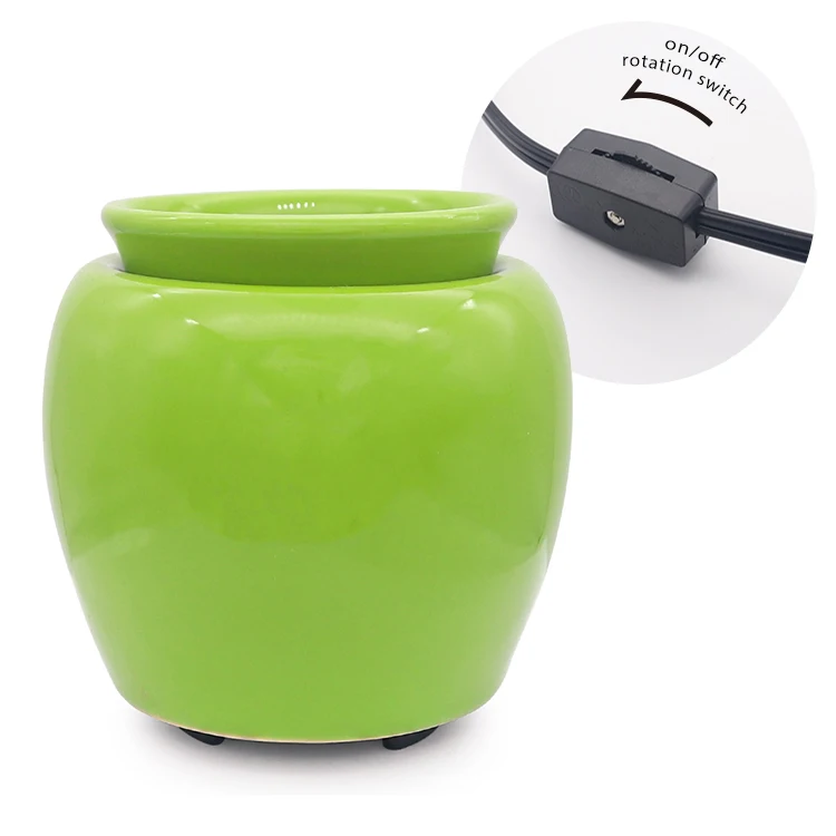 electric aromatherapy wax warmer essential oil burner ceramic hot plate wax melt warmer aroma censer candle jar warmer