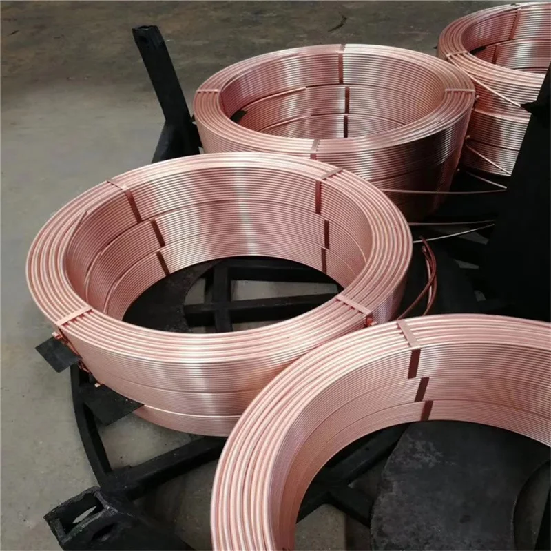 Pancake coil copper tube / pipe for Air conditioner straight copper pipe