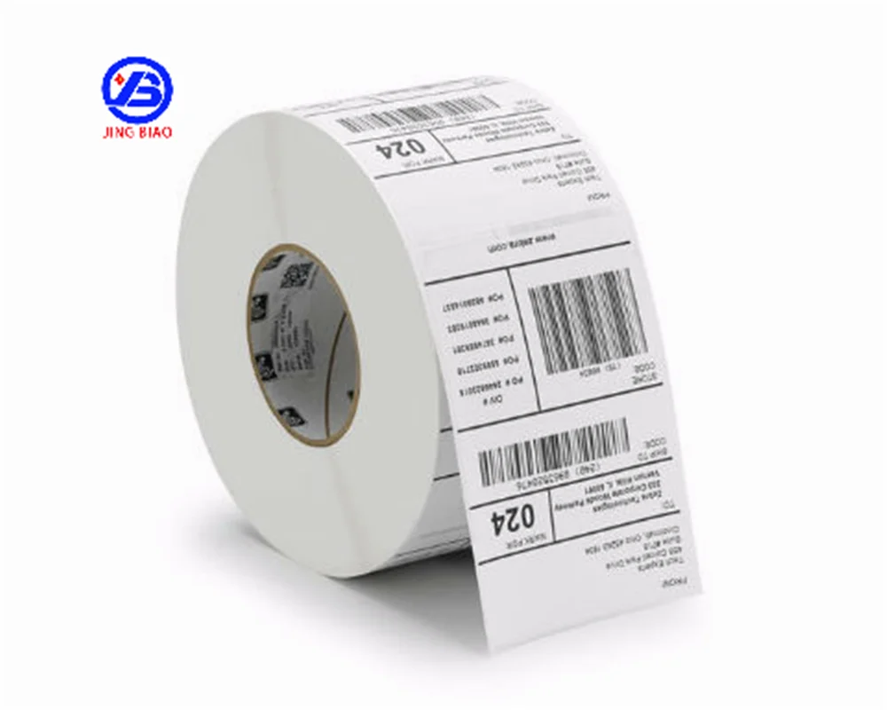 China Factory Coated Jumbo Roll Glossy 4x6 Direct Printing Self Adhesive Thermal Shipping Label Paper