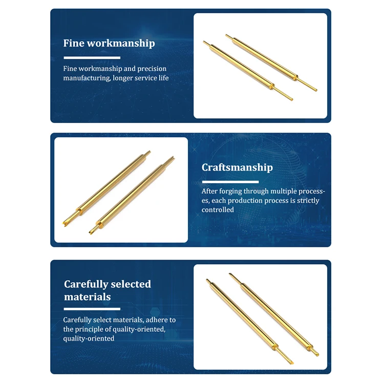 Manufacturer Supplier Male Female Semiconductor Test Pin Spring Loaded High Frequency Magnetic Pogo Pin