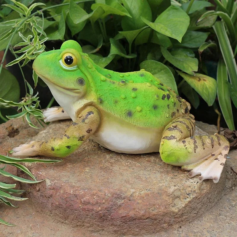 Outer outdoll Sculpture Yoga Frog Figurine resin decorative frogs Hand painted For Outdoor Decor Yard and Garden Lawn Decor