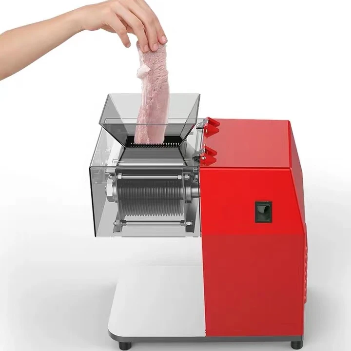 15MM Commercial Restaurant Mini Portable Automatic Soft Meat Cutting Slices Machine To Slicer Cube Dice For Sale