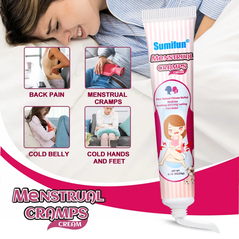 Sumifun Menstrual Cramps Warm Women Uterus Reduce Menstrual Waist Pain Menstrual Cramp Relief Winter Heating Ointment