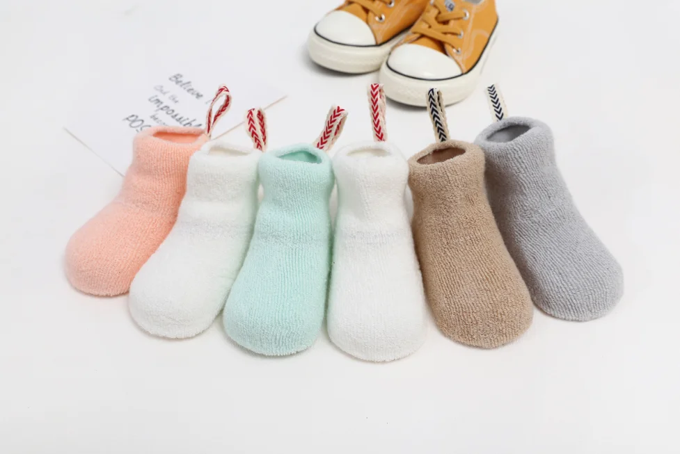 2021 новая однотонная Удобная хлопковая Детская сумка для носков до щиколотки