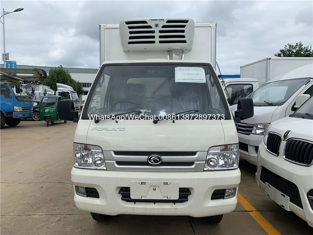 4 Wheel Drive FOTON Mini Refrigerator Freezer Truck Small Refrigerated Trucks for Ice Cream Transporting