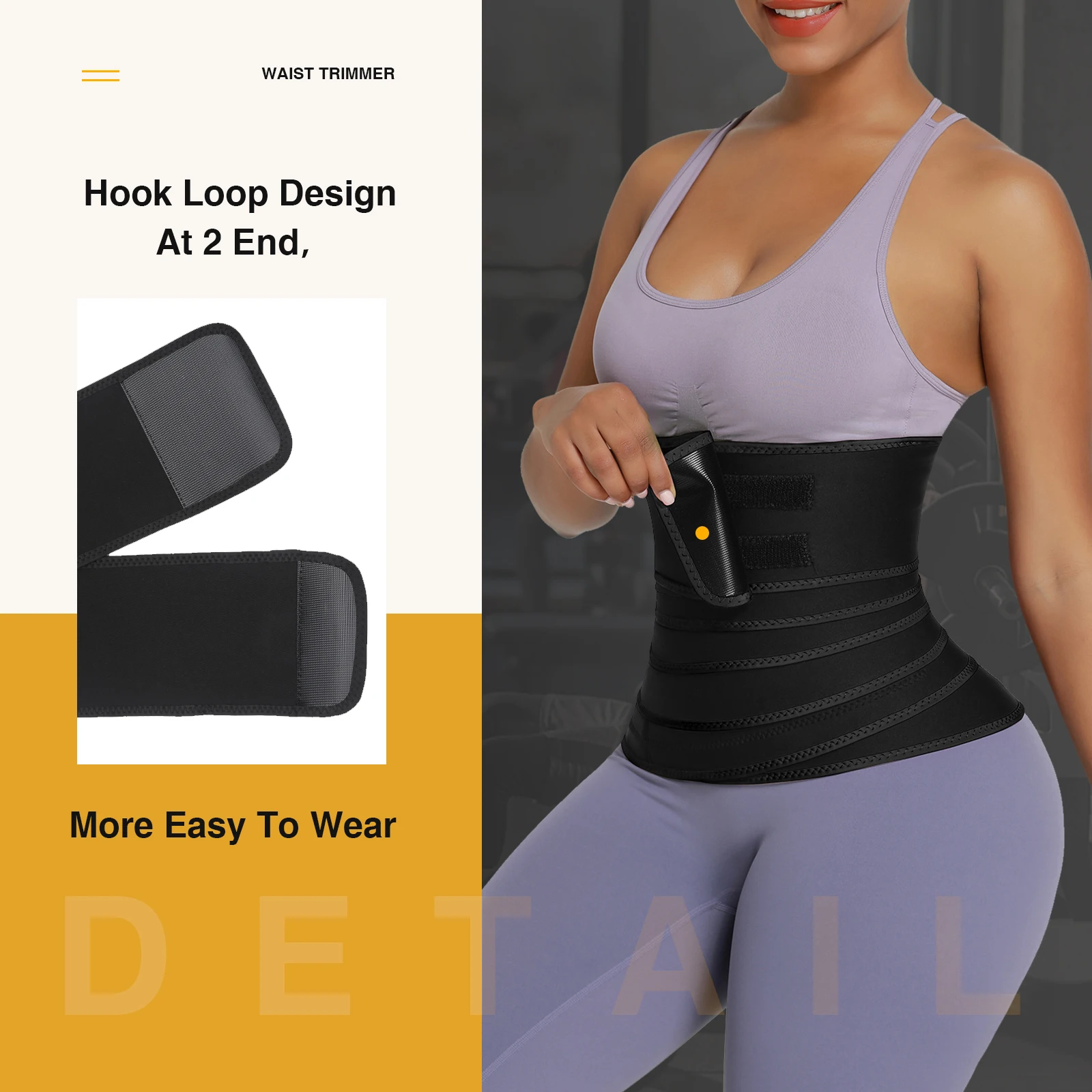 wholesale neoprene sport sweat bandage wrap band around waist training body wrap