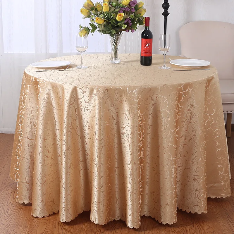 Hot Sale simple style white lace fabric square 120 cm diameter Custom table cloth for wedding and home using