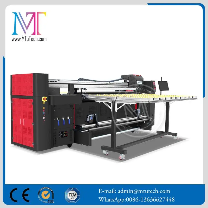 MTuTech Multifunction Combo UV Printer Factory Acrylic uv pvc foam board flatbed printer