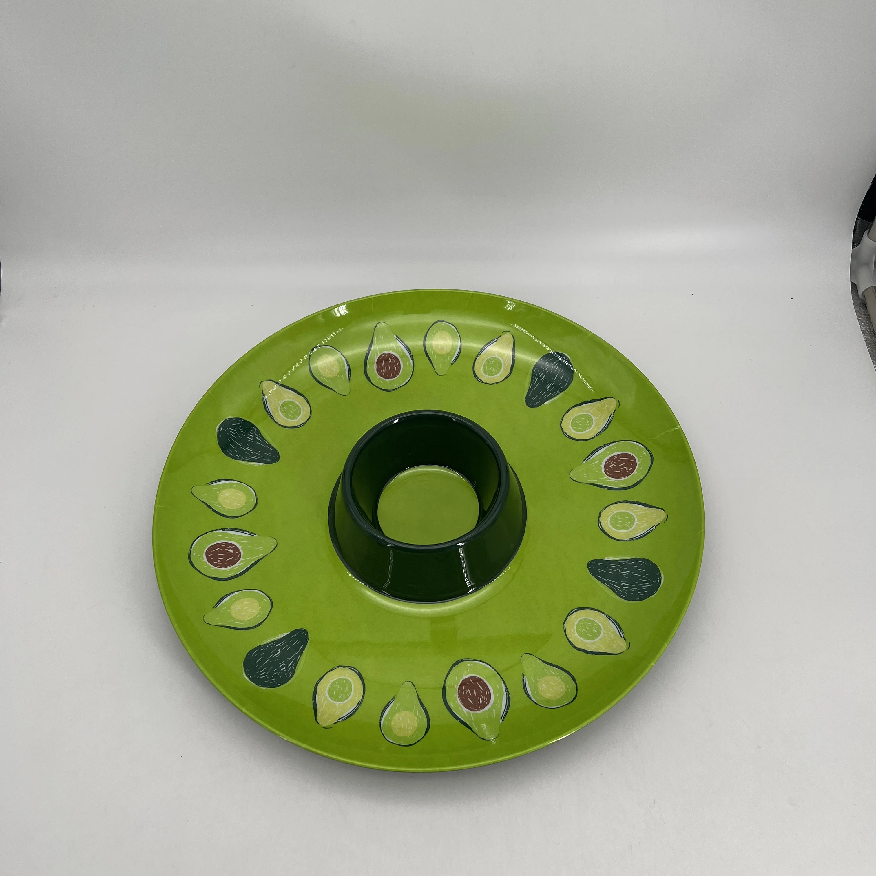 Factory Supply Customized  melamine ware Wholesale Melamine round tray melamine tray for chip dishwasher safe