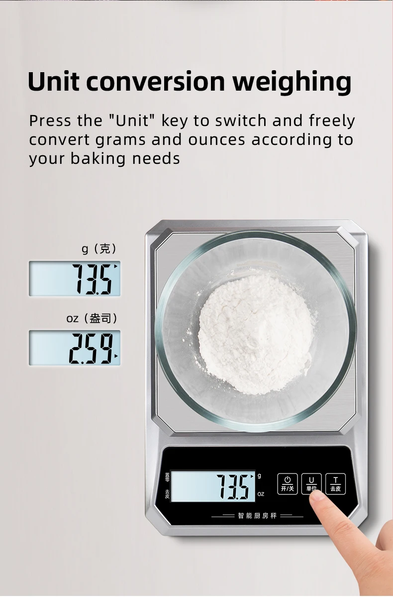2022 new pattern LCD display electronic coffee digital kitchen scales