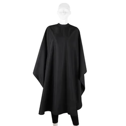Black Waterproof High Quality Salon Cape Customize With Snapes Barber Capes Luxury Silicone Neck Hairdressing Cape