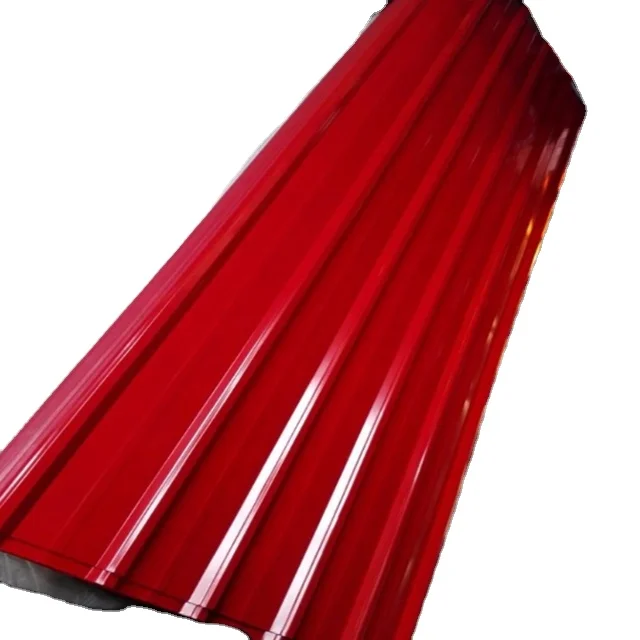 Red Color Coated Rolls Prepainted Galvanized Steel Coil PPGI Metal Roofing Sheet Iron Tile For House
