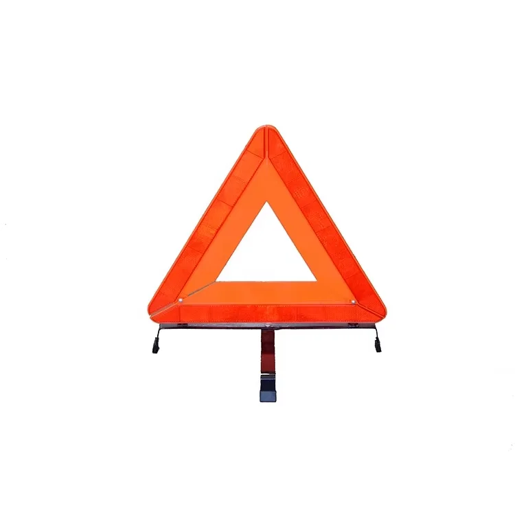 PMMA+ABS Car Roadside Emergency Traffic Warning Road Safety Triangle With High Visibility Reflective