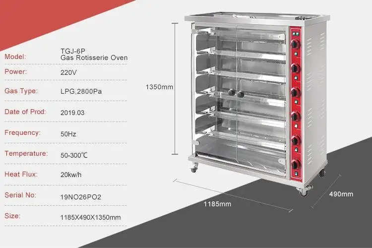Гриль-гриль для барбекю духовка курицы газовая