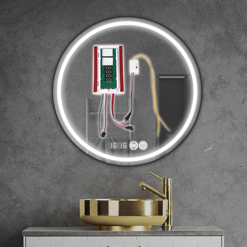 FICLUX High quality DC12V Color-adjustable Touch Dimmer Sensor 5A 60W Defogging Mirror Touch Switch with external relay