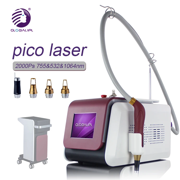 Globalipl New Design Portable Picosecond Laser / YAG Laser Machine / 755 Tattoo Removal Carbon Peeling