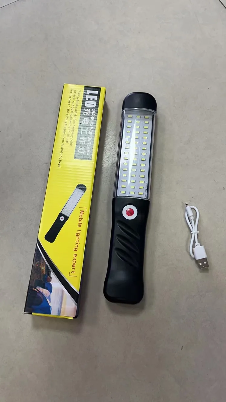 Inspection Light Car Repairing Mechanic Clip Magnetic Base Flashlight Torch Rechargeable Portable Led Magnetic Working Light