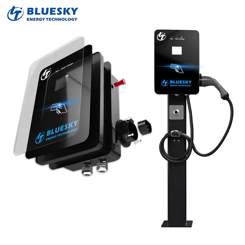 11kw AC EV зарядное устройство ocpp Тип 2 ev wallbox IEC 62196-2 3 фазы SAE J1772 Автомобильное для быстрой