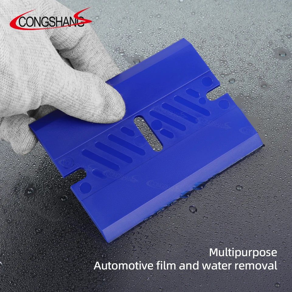 Plastic Razor Scraper Blades Double Edge Installation Tool For Glue Removing