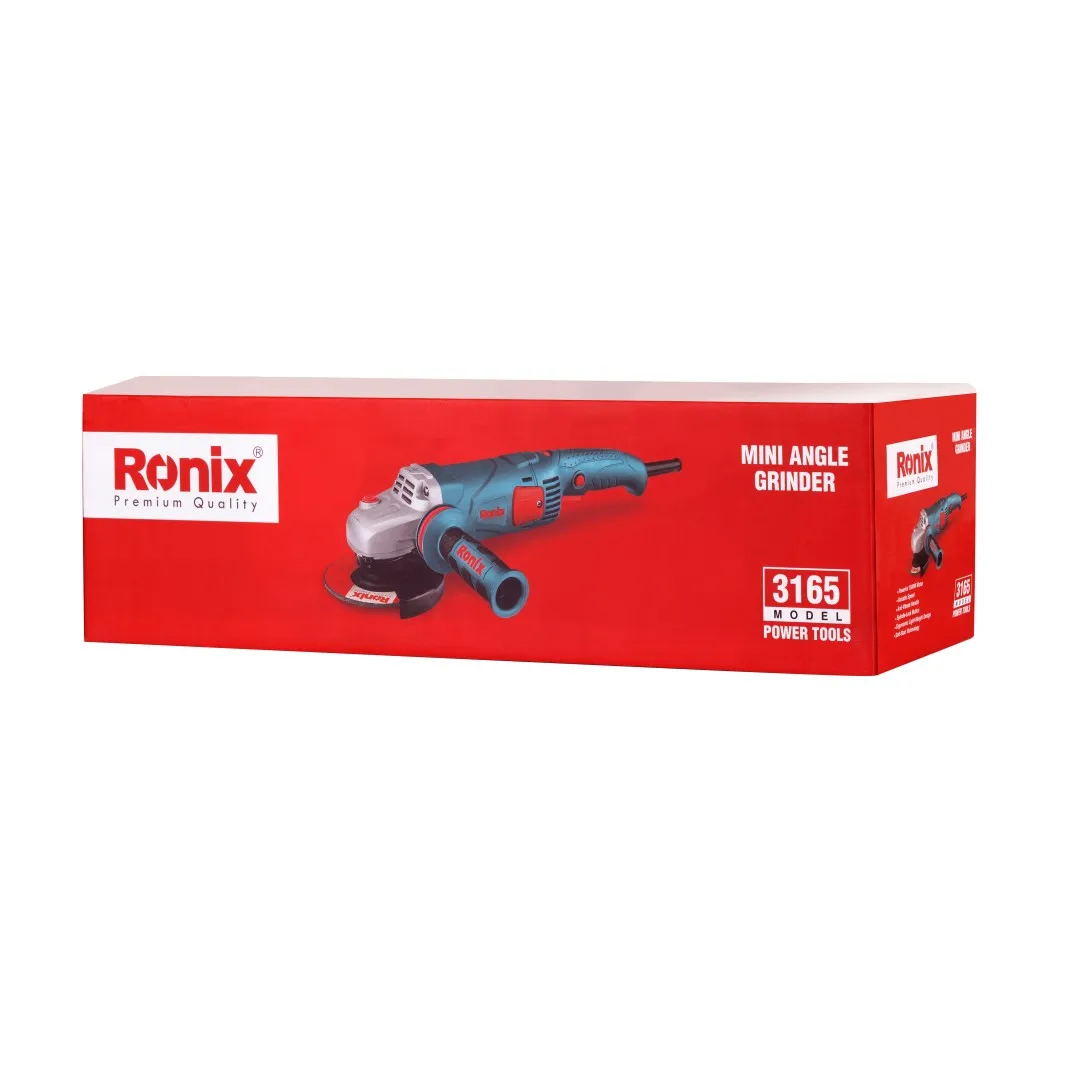 Беспроводная Поворотная шлифовальная машина Ronix 3165 125 мм 1500 Вт с длинной ручкой угловая мини-шлифовальная 2 скоростями