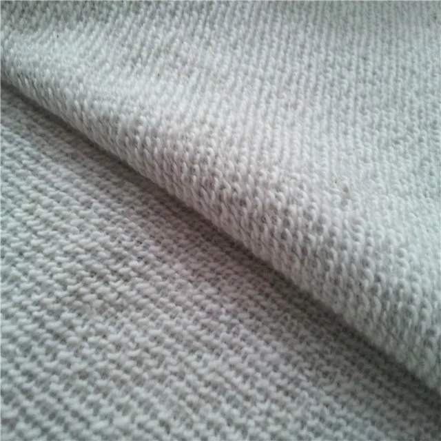 Thick Twill Cotton French Terry Fabric 450gsm Cotton Loop Terry Fabric For Sweatpants