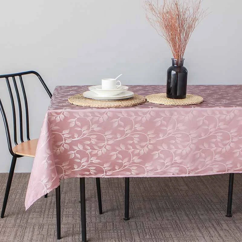 Oil Proof Heavy Weight Yarn Dyed Fabric Tablecloth For Kitchen Dinning Table Yarn Dyed Fabric Table Cover For Party