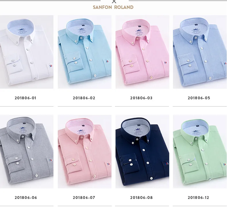 Полосатая Высококачественная Мужская Повседневная рубашка из 100% хлопка, рубашка из ткани Оксфорд с длинными рукавами, новый стиль