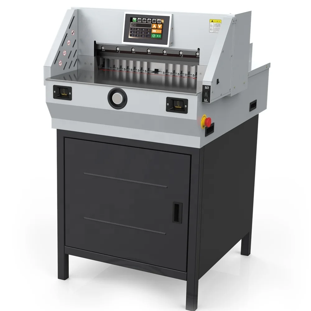 Гильотинная 460 мм CNC электрическая машина для резки бумаги E460T FRONT